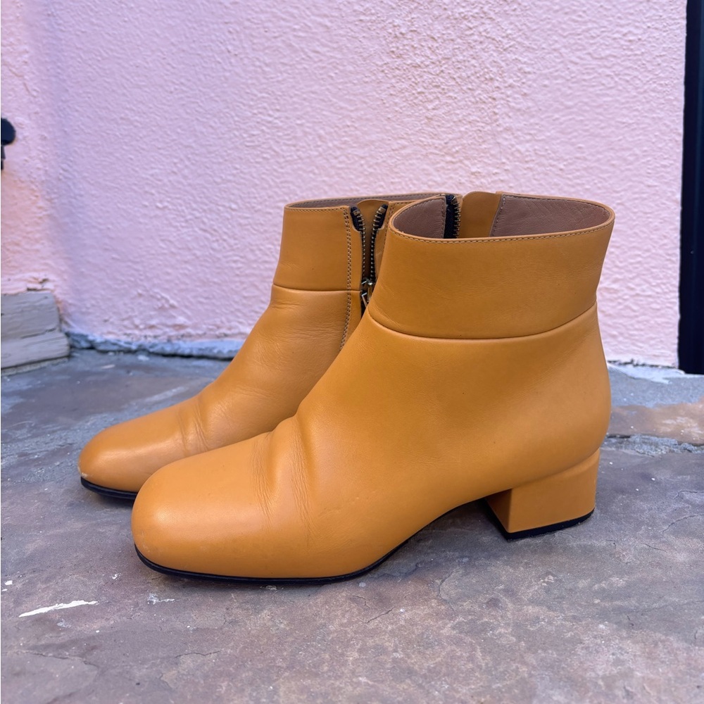 Marni Mustard Ankle Boots
